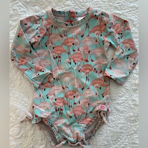 Ruffle Butts Long sleeve rash guard swimsuit